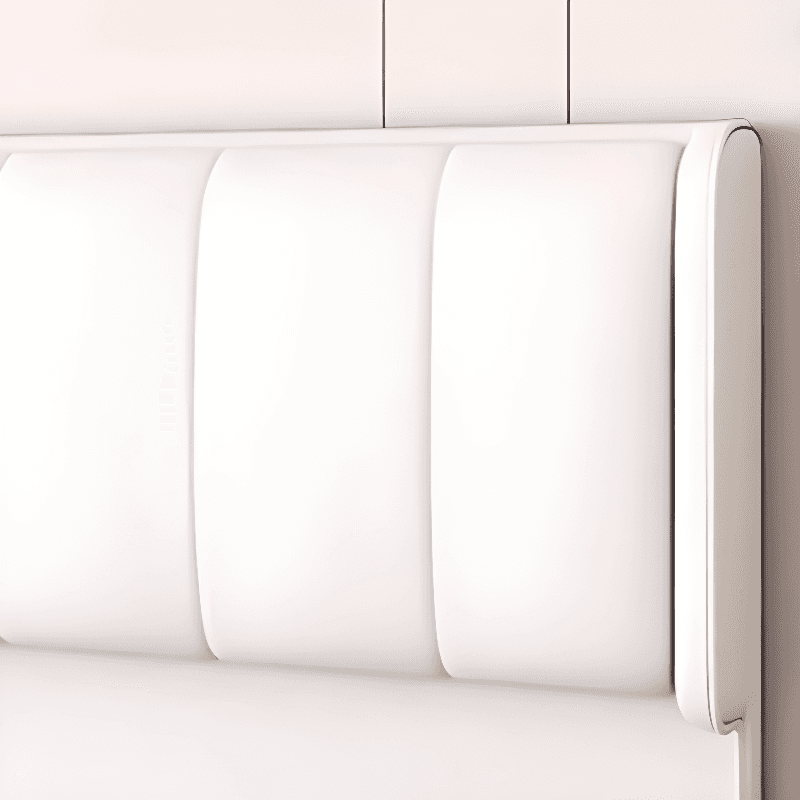 Trendy Panel Headboard in Natural Wood with No Distressing, Rectangle Shape for Full/Queen Bed, Sponge Upholstery Fill, Standard Height thumbnail 10