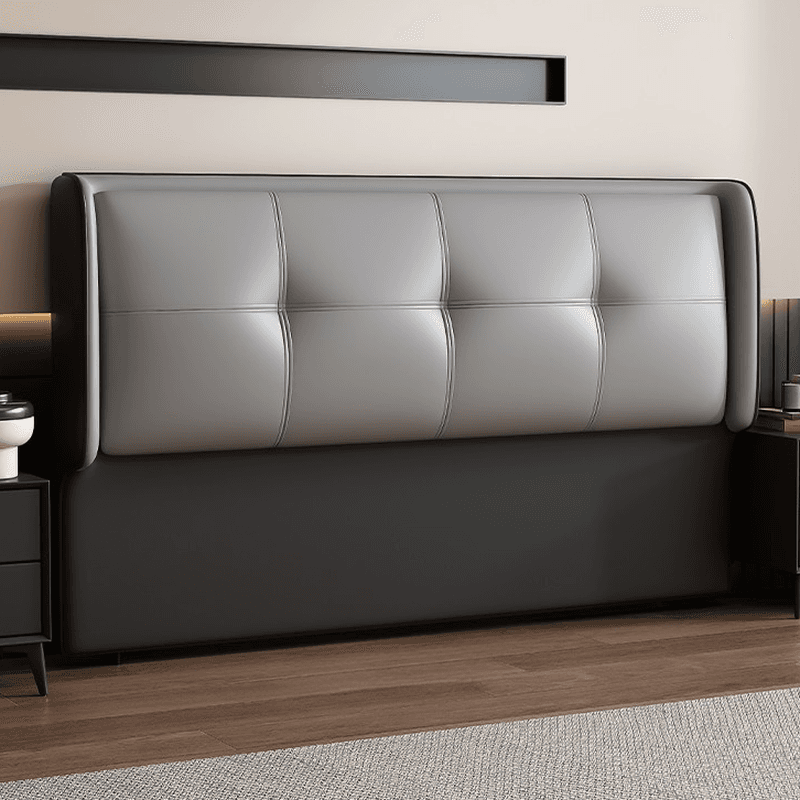 Simplistic Style Wingback Headboard with No Distressing, Piled Tufted Rectangular Design for King/Queen/Full Bed, Featuring Sponge Upholstery Fill and Standard Height thumbnail 5