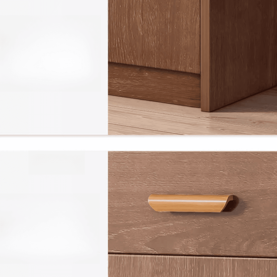 Modish Sideboard/Microwave Shelf Cabinet with Multiple Drawers, Narrow Size, 1 to 3 Shelves, Larder Storage, Timber Countertop, and Various Doors thumbnail 10