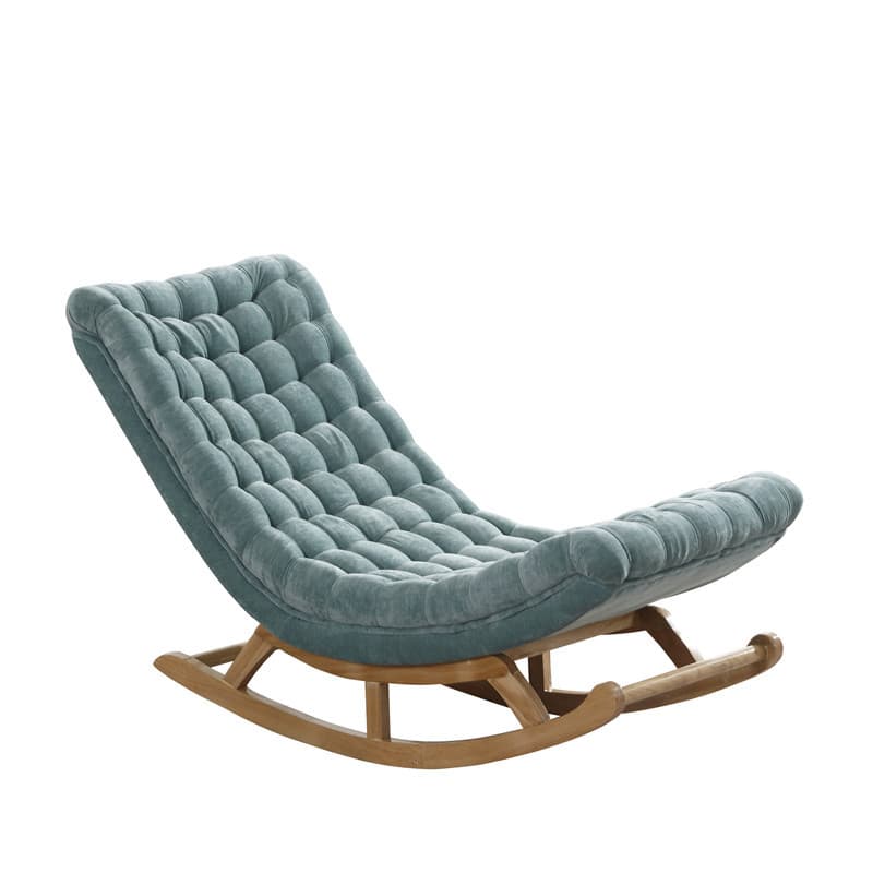Cocoa/Azure/Olive Green Casual Rocking Chair Couch with Ottoman thumbnail 16