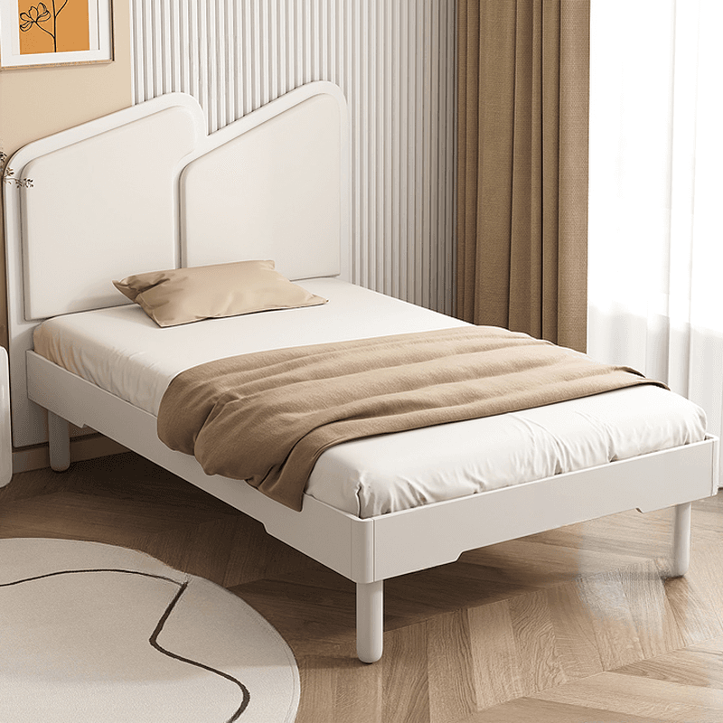 Contemporary Storage Included Panel Bed with Leg and Natural Wood Slat for Bedroom thumbnail 1
