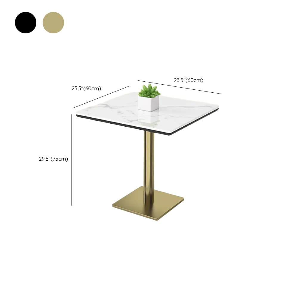 Minimalist/Luxurious Dining Table with Slate Stone Top, Fixed Table, Seats 4/2 thumbnail 15