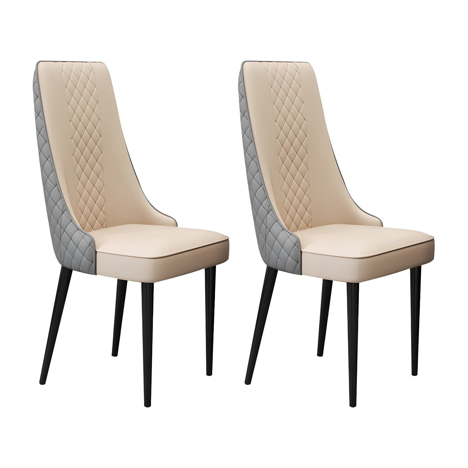 Glam Style Side Chair Leather Parsons Indoor Dining Chair for Living Room thumbnail 8