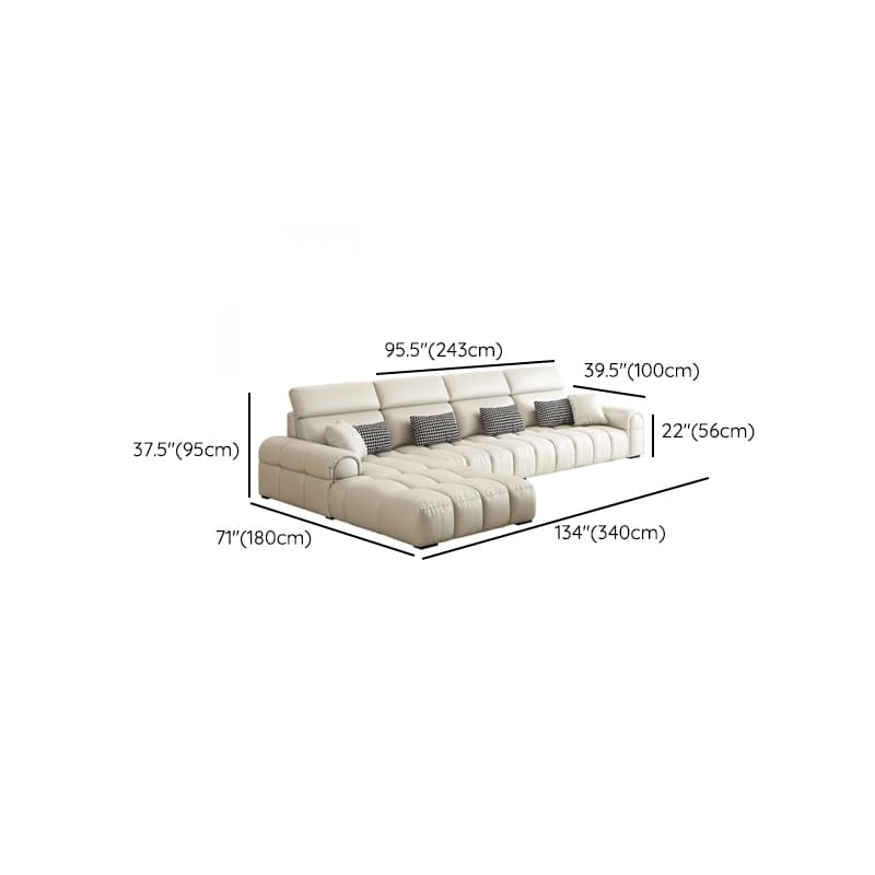 L-Shape/Straight Reversible/Horizontal Concealed Support Sofa Recliner/Sofa with Round Arm & Pine Frame thumbnail 16