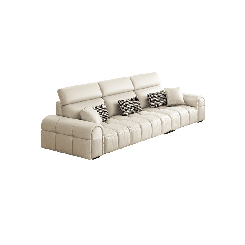L-Shape/Straight Reversible/Horizontal Concealed Support Sofa Recliner/Sofa with Round Arm & Pine Frame thumbnail 3
