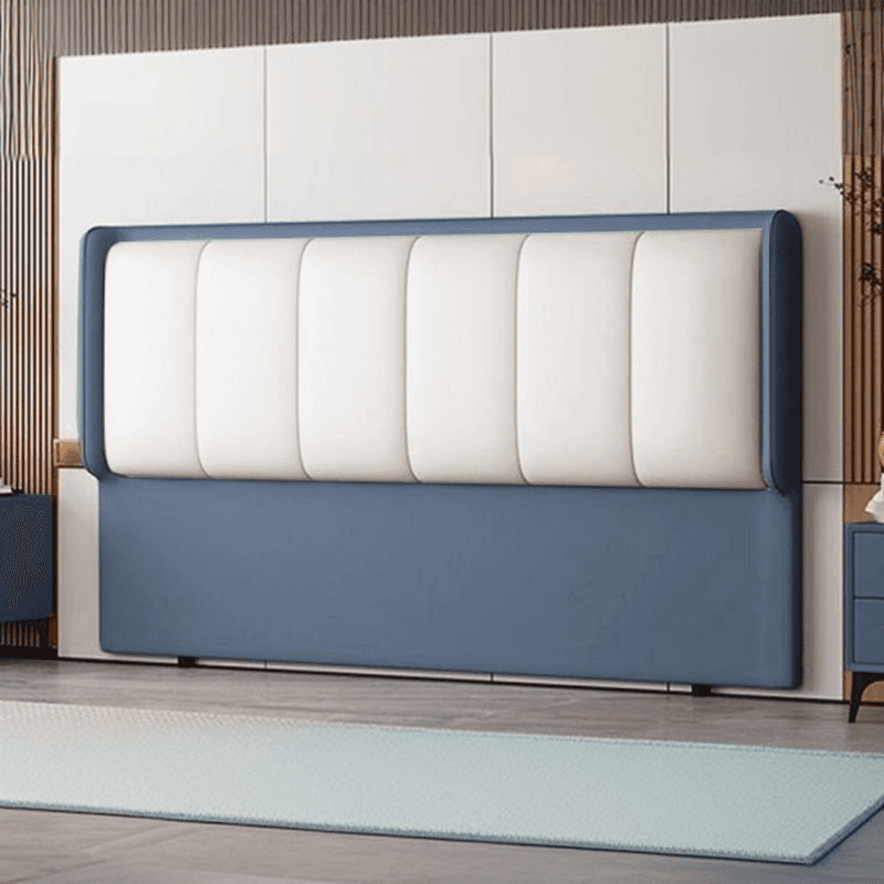 Simplistic Style Wingback Headboard in Lumber with No Distressing, Rectangular Shape for King/Queen/Full Bed, Featuring Sponge Upholstery Fill and Standard Height thumbnail 1