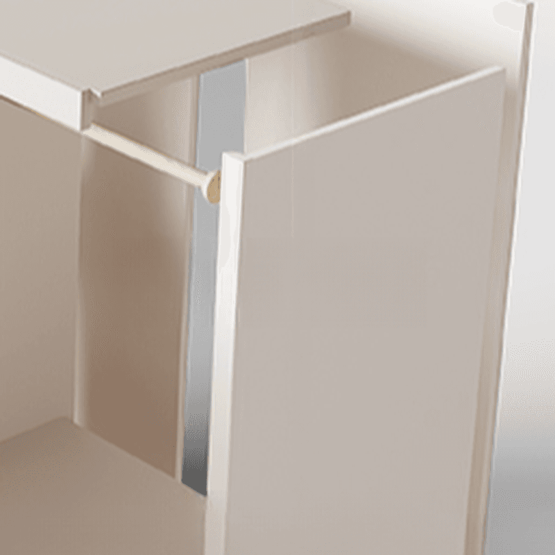 Chalk Almirah in Timber with Clothing Rod, 3 Cabinets/2 Cabinets and 5-Drawer/4-Drawer/3-Drawer in a Minimalist Style, 3-Shelf/2-Shelf Included/Not Included thumbnail 9