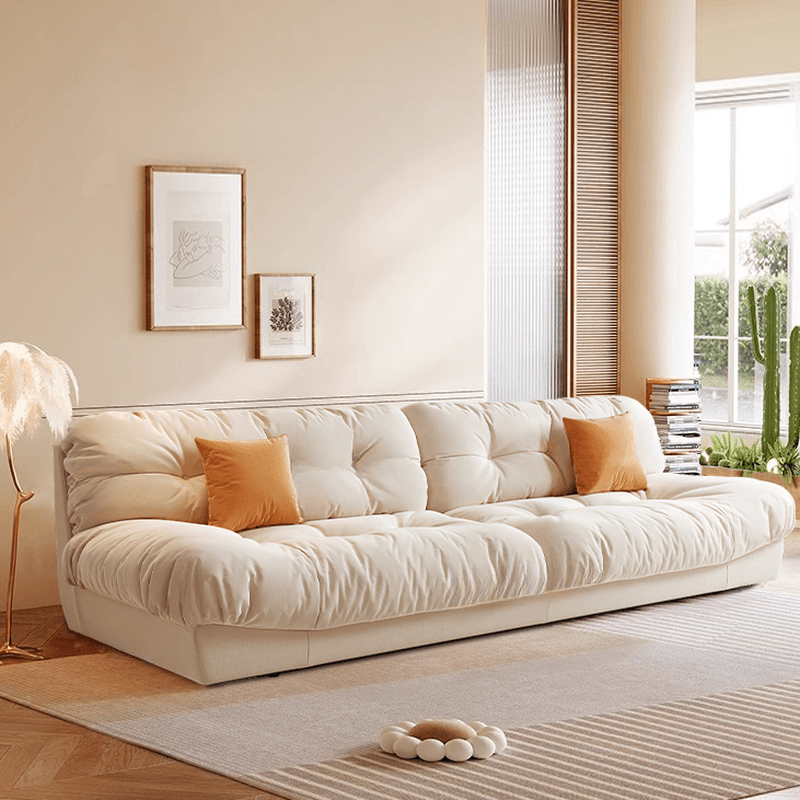 L-Shape/Straight Sofa/Corner Sectional, Left/Horizontal Orientation with Button-tufted Detail thumbnail 3