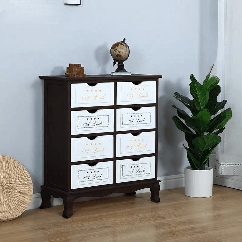 French Wood Vertical Console Dresser with 9 Drawers/7 Drawers/10 Drawers thumbnail 18