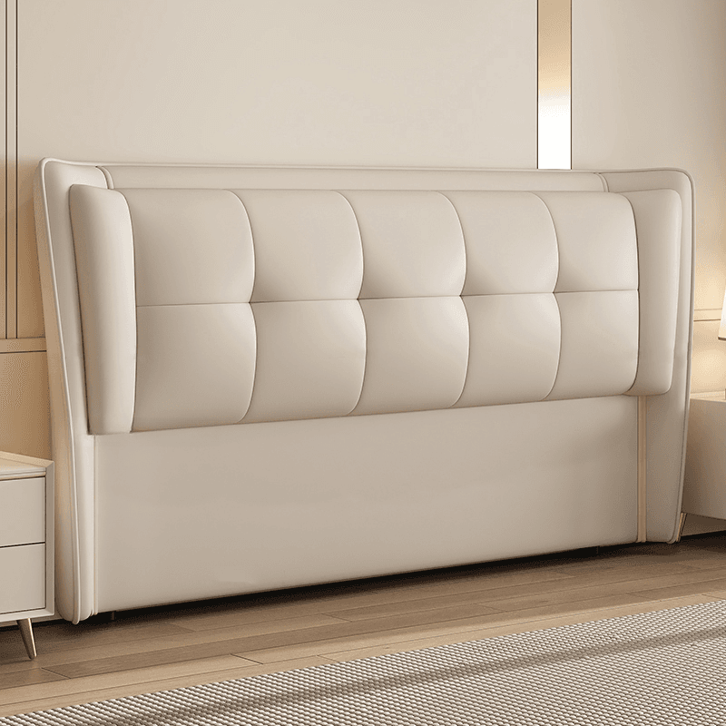 Trendy Panel Headboard with No Distressing, Piled Tufted Rectangle Design for King/Full Bed, Featuring Sponge Upholstery and Standard Height thumbnail 5