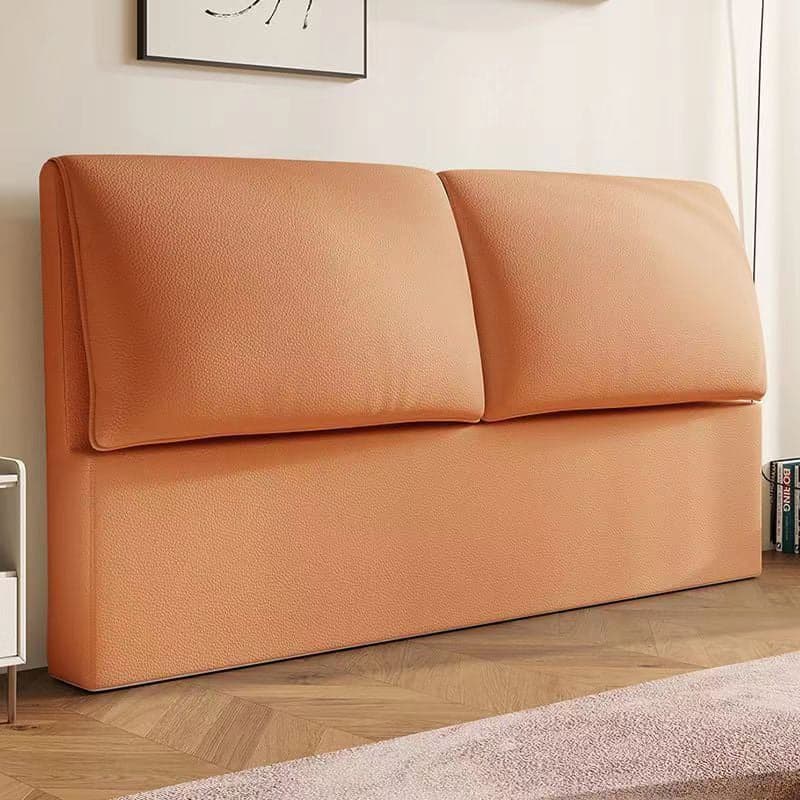 Trendy Panel Headboard in Natural Wood with No Distressing, Rectangle Shape for King/Queen/Full Bed, Cotton Upholstery, Standard Height thumbnail 6