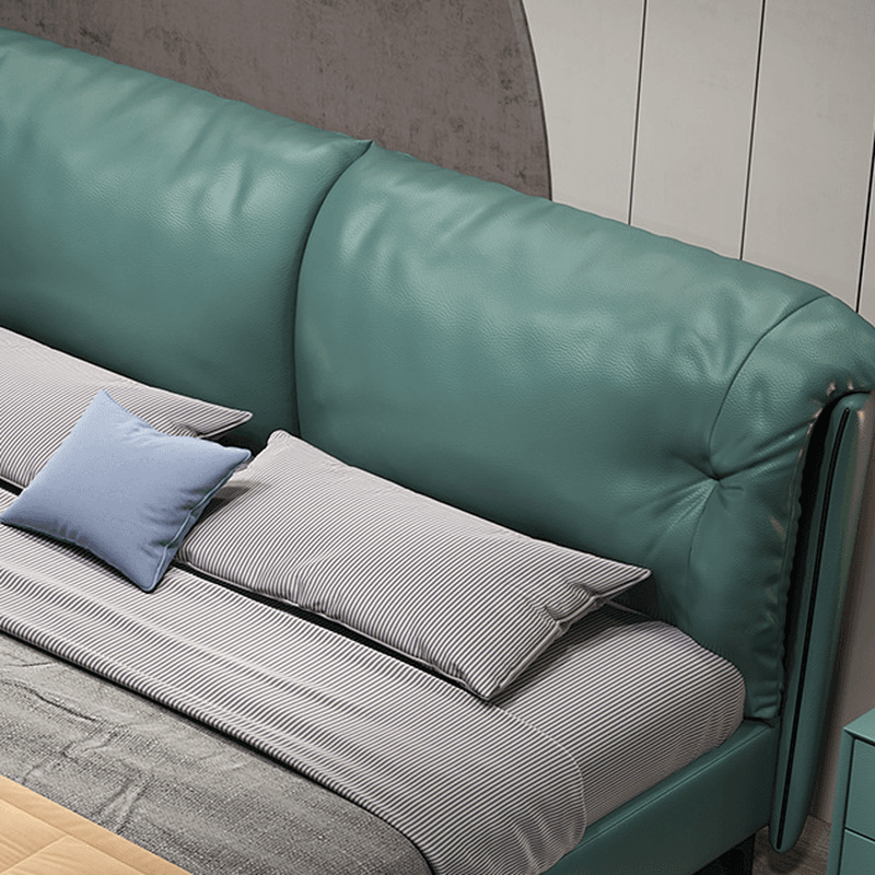 Lime Green Solid Color Timber Storage Bed/Platform Bed for Living Room thumbnail 6