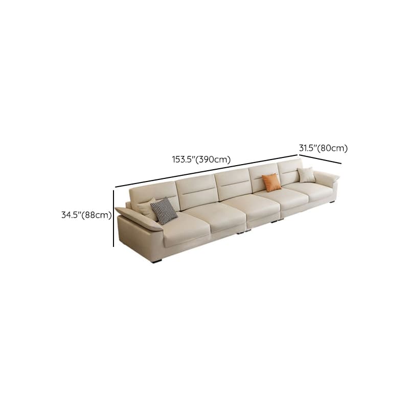 Straight Horizontal 5 Person Memory Foam Filled Sofa Couch with Decorative-stitched Tufting thumbnail 14
