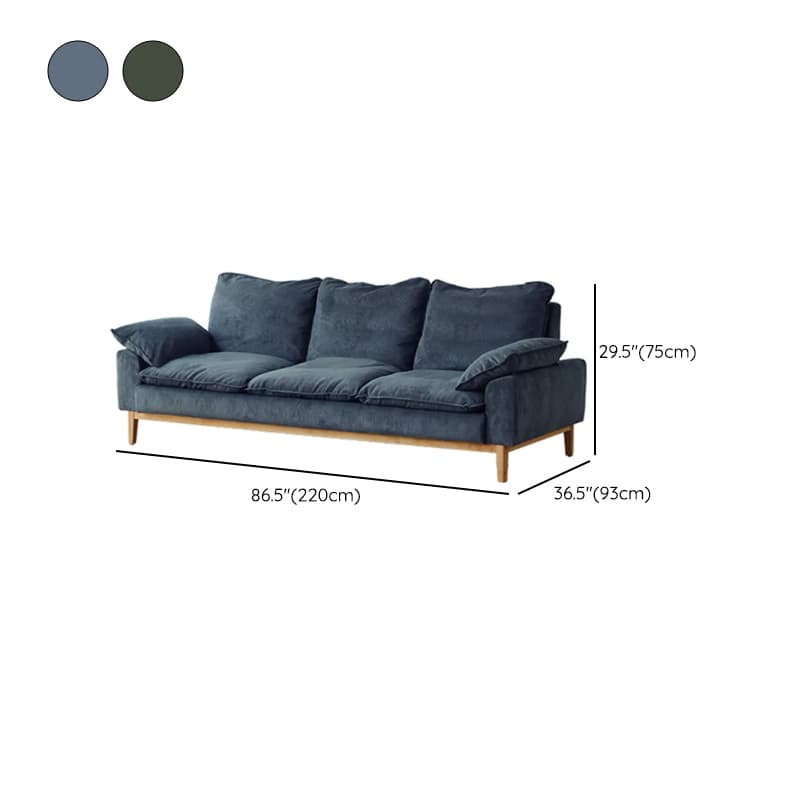 Contemporary Seats 2/1 Person Straight/L-Shaped Horizontal Left Sofa Couch /Chaise with Natural Wood Frame thumbnail 22