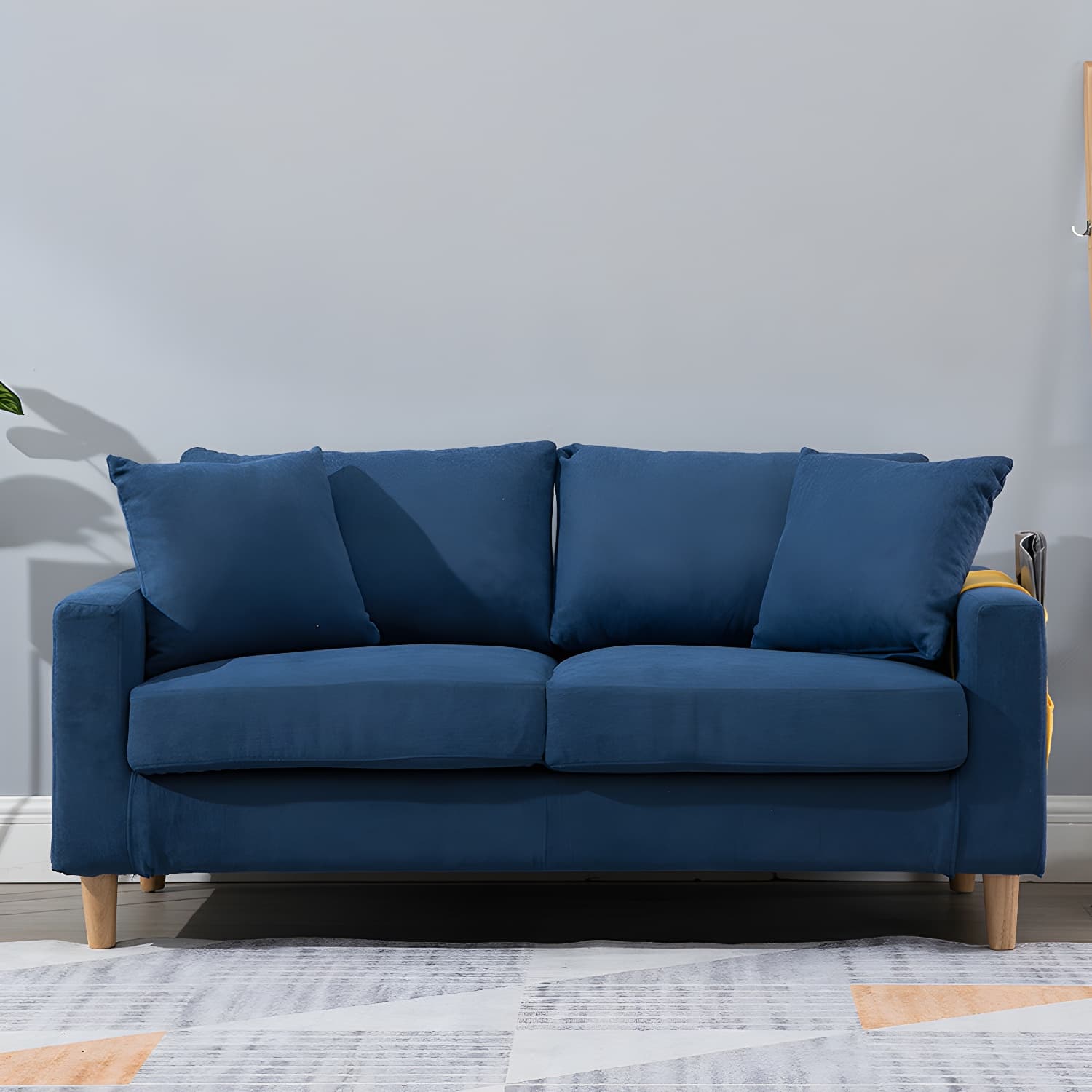 Beige Modern Farmhouse Cushions Standard Sofa 21.65"High Square Arm Sofa thumbnail 7