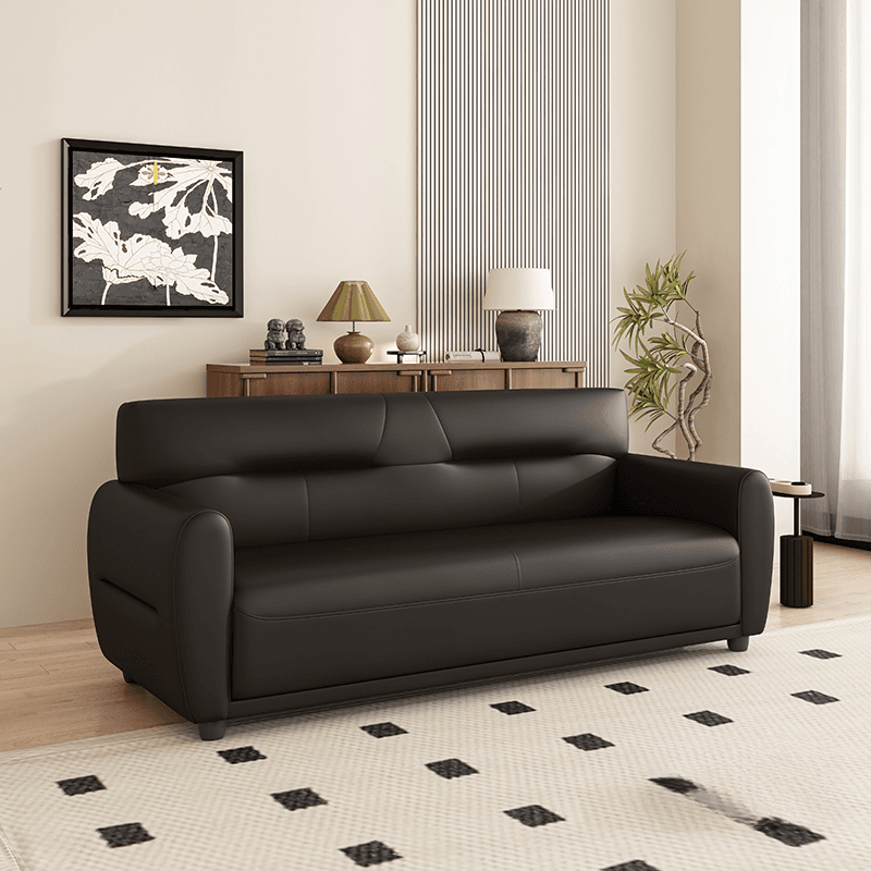 Dark Gray/Sage/Off-White Standard Sofa with Armrest for Drawing Room thumbnail 1