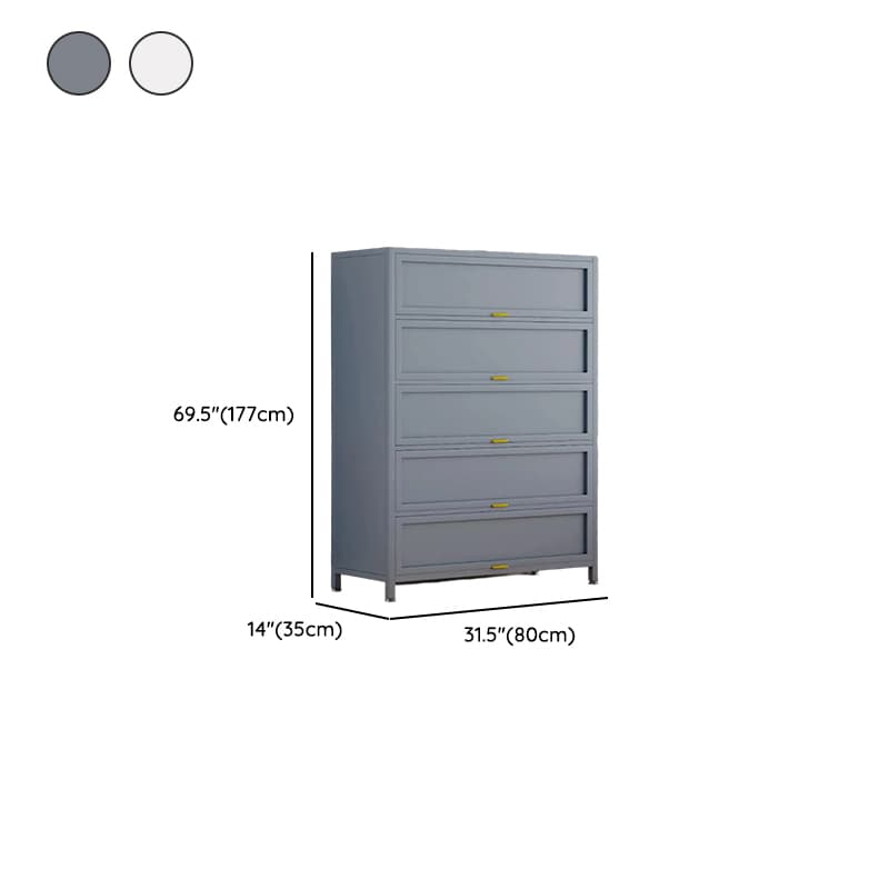 Casual Iron Desk Combo Dresser with Multiple Cabinets and Interior Shelves Options thumbnail 18