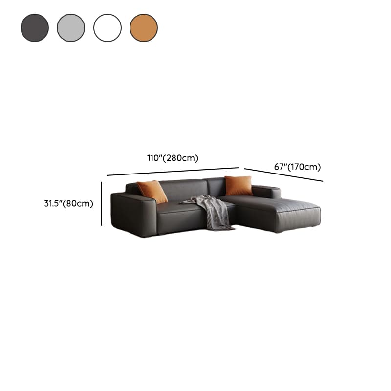 Trendy L-Shape Tear Resistant Sofa Chaise for 3-seater with Square Arm and 1 Chaise thumbnail 22
