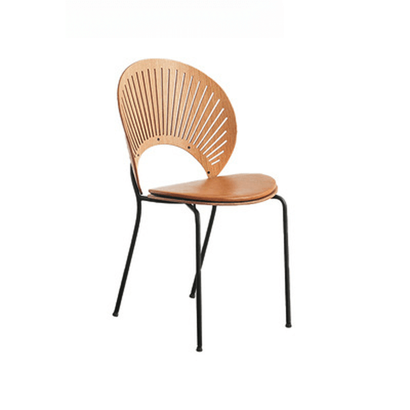 Dining Room Sturdy Side Chair with Outlined Frame and Foot Pads thumbnail 27