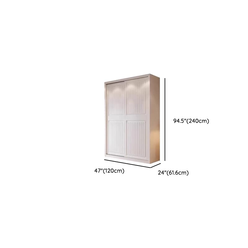 White Modish Manufactured Wood Independent Armoire Cabinet with Soft Close Drawer, Soft Close Door, and Interior Shelves thumbnail 19