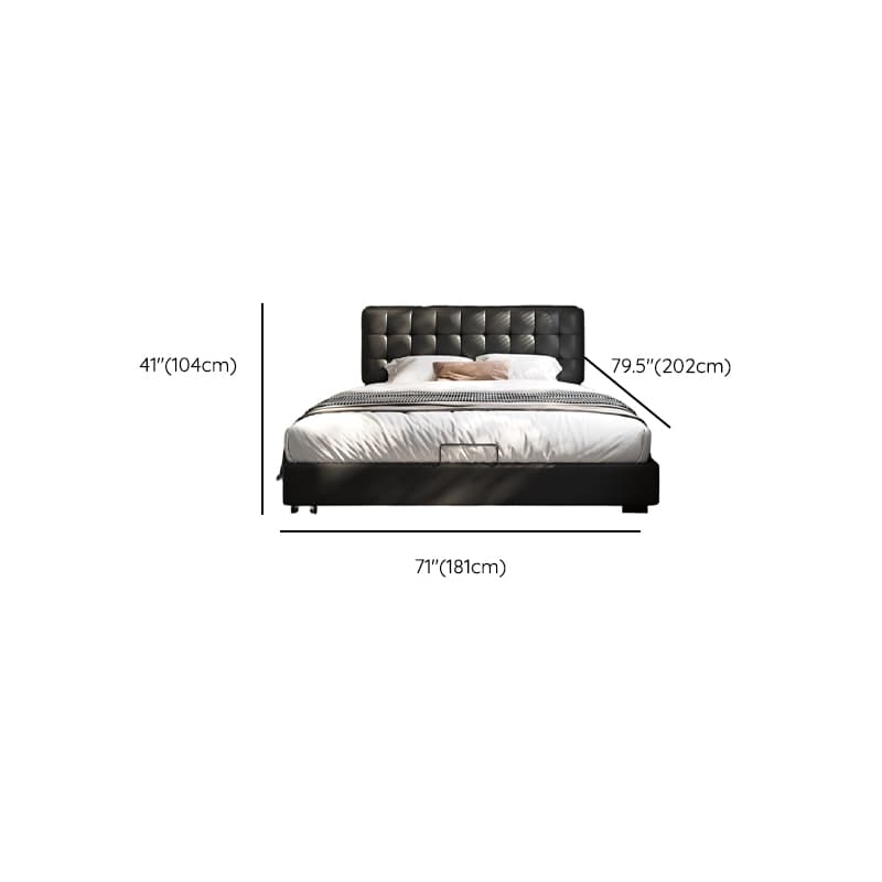 Solid Color Storage Bed with 3 Storage Boxes, Button-tufted Pine Wood Frame for Living Room thumbnail 19