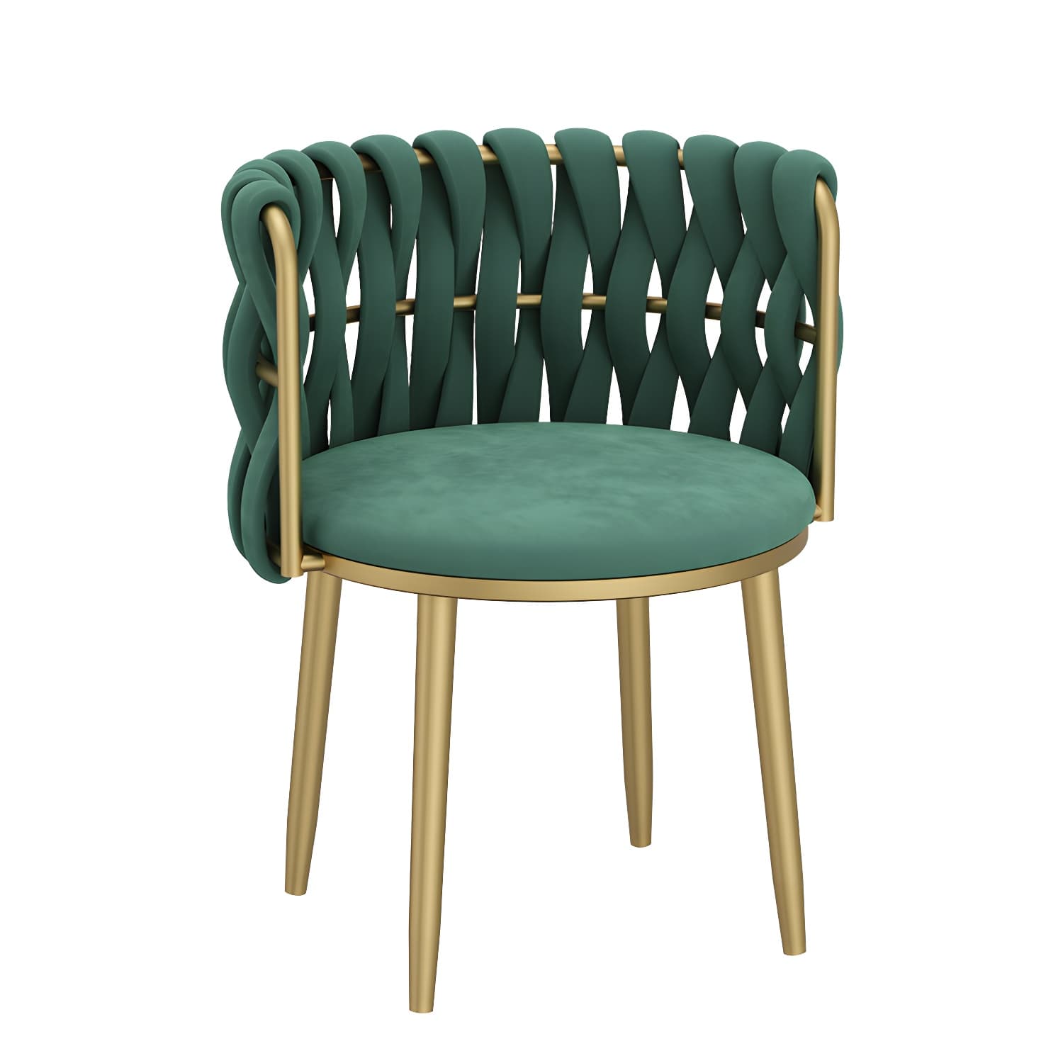 Nordic Metal Dining Room Chairs Velvet Armless Dining Chairs for Restaurant thumbnail 1