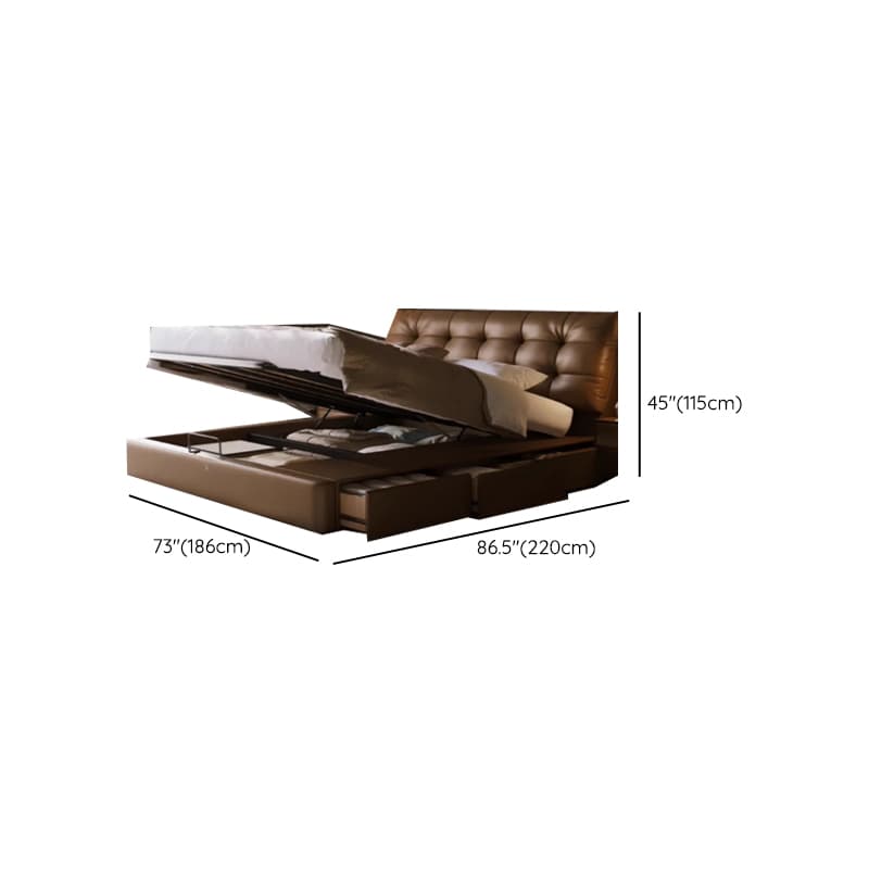 Solid Color Storage Bed with 3 Storage Boxes, Pine Wood Frame, and Button-tufted Design for Living Room thumbnail 13