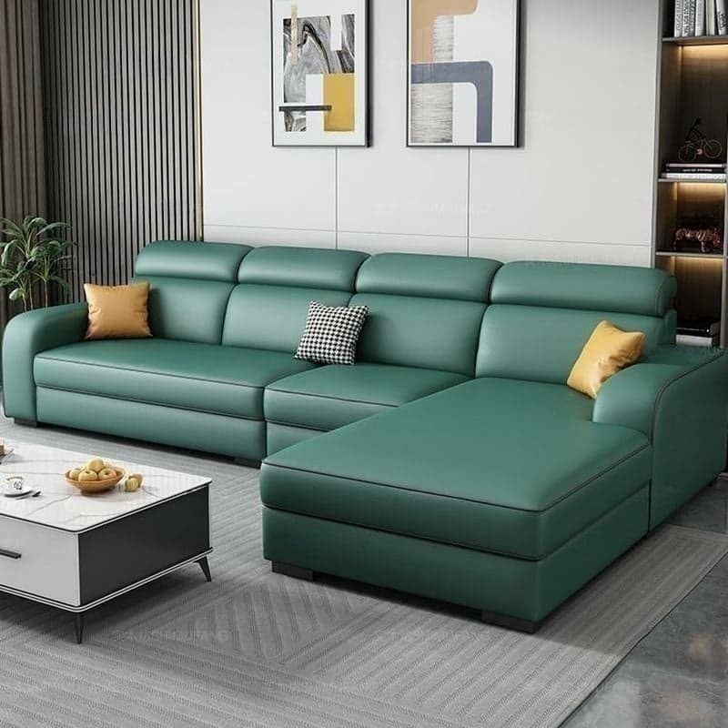 Contemporary Sectional Sofa with Adjustable Pillow and Scratch Resistant Upholstery thumbnail 4