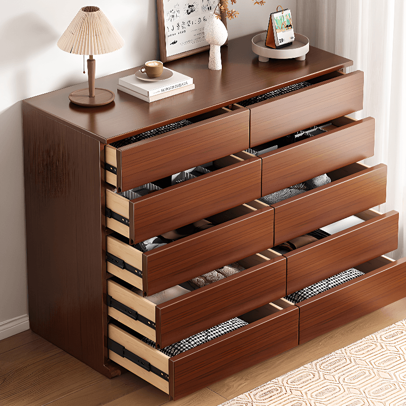 Art Deco Double Dresser/Semainier Horizontal/Vertical 10 Drawers/12 Drawers/8 Drawers in Wood thumbnail 6