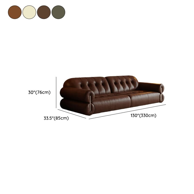 Modern Solid Color Tear Resistant Standard Sofa in Grey/Auburn/Ivory for 4-seater/Seats 5/3-seater thumbnail 22