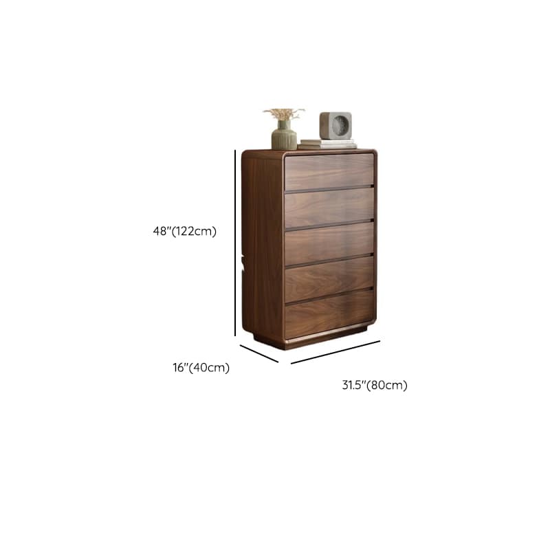 Cocoa Simplistic Natural Wood Double Dresser with 6/9/5 Drawers in Horizontal/Vertical Orientation thumbnail 17
