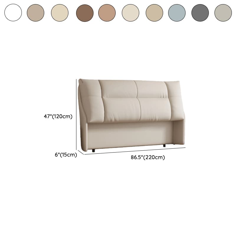 Trendy Panel Headboard in Natural Wood with No Distressing, Rectangle Shape for King/Queen/Full Bed, Cotton Upholstery Fill, Standard Height thumbnail 18