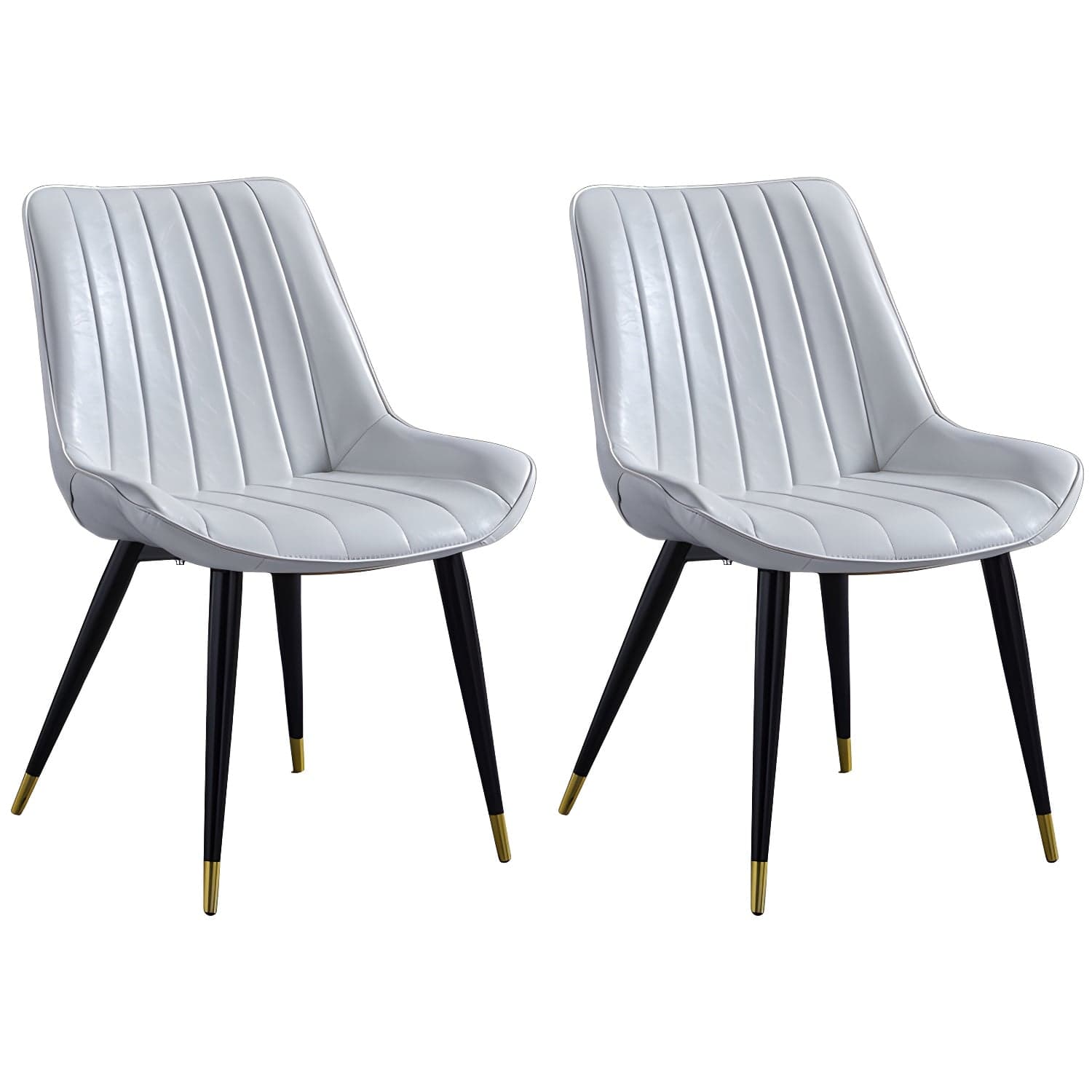 Scandinavian Leather Restaurant Side Chair Matte Finish Parsons Dining Chair thumbnail 8