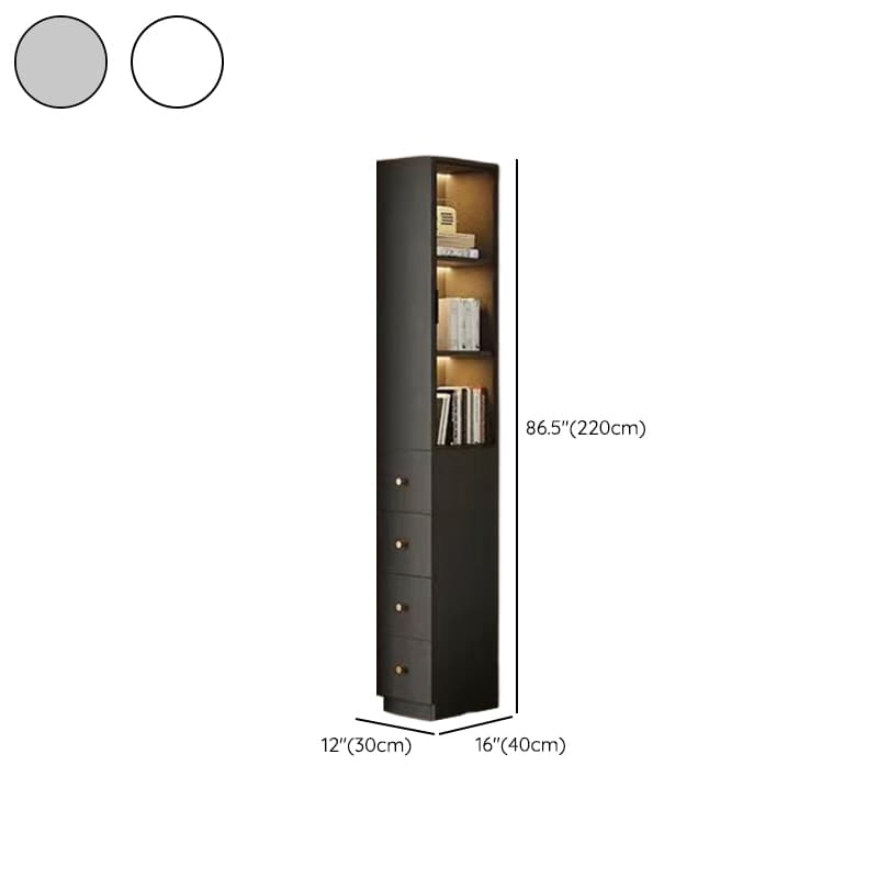 Detached Reclaimed Wood Utility Cabinet with Soft Close Drawer & Locker, Drawer Bars & Glass-panel Door thumbnail 9