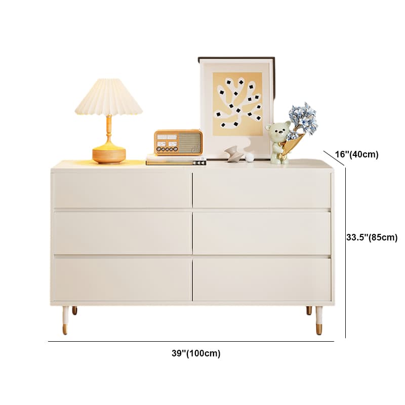 Modern White Wood Dressers with Soft-Close Drawers , Shelves Not Included - image 12
