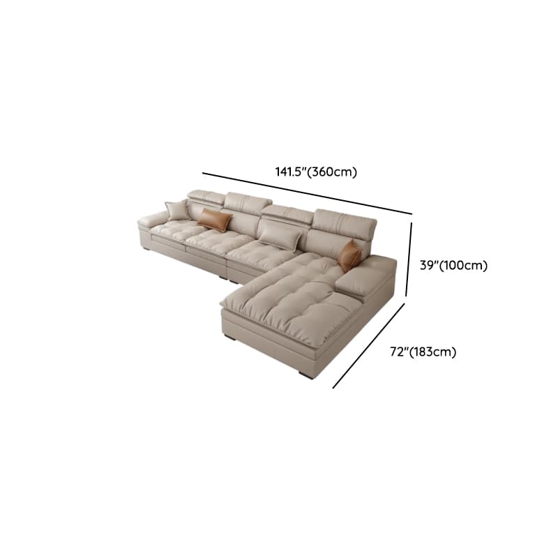 Comfortable L-Shape Corner Sectional Seats 5, Right Hand Facing with Down Seat Fill thumbnail 12