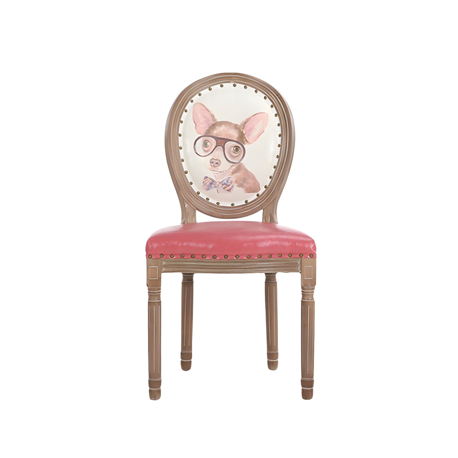 French Country Upholstered Armless Chair Home Solid Wood Dining Chair thumbnail 14