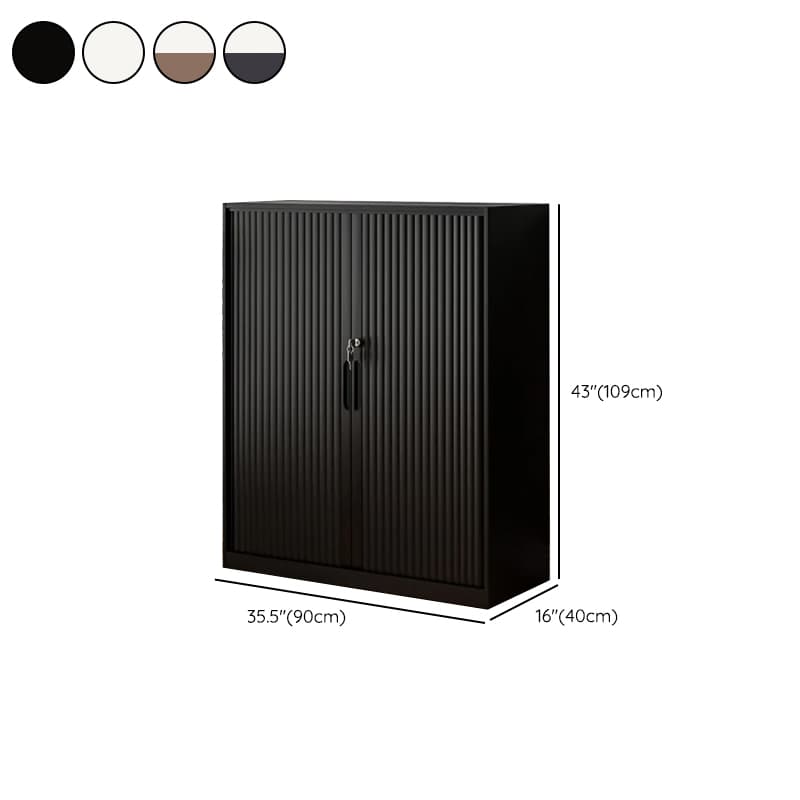 Steel Detached Rainproof Lockable Accent Cabinet with Sliding Door thumbnail 16