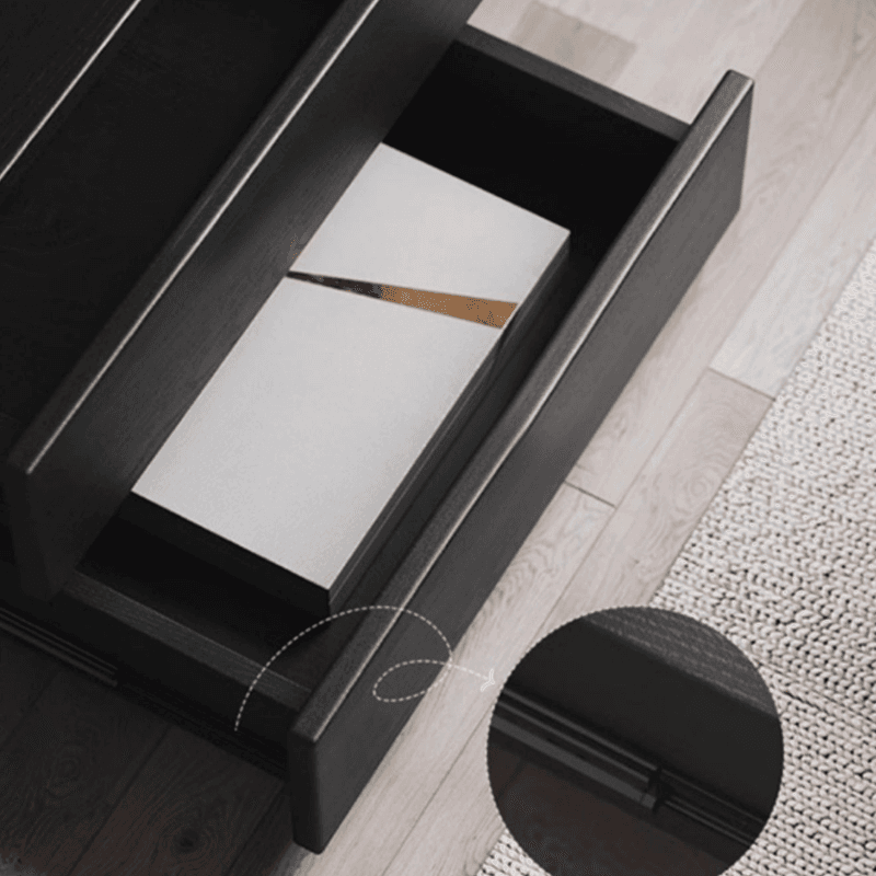 Ink Trendy Timber Wardrobe Armoire with Soft Close Drawer and Door, Interior Shelves, Clothing Rod thumbnail 7