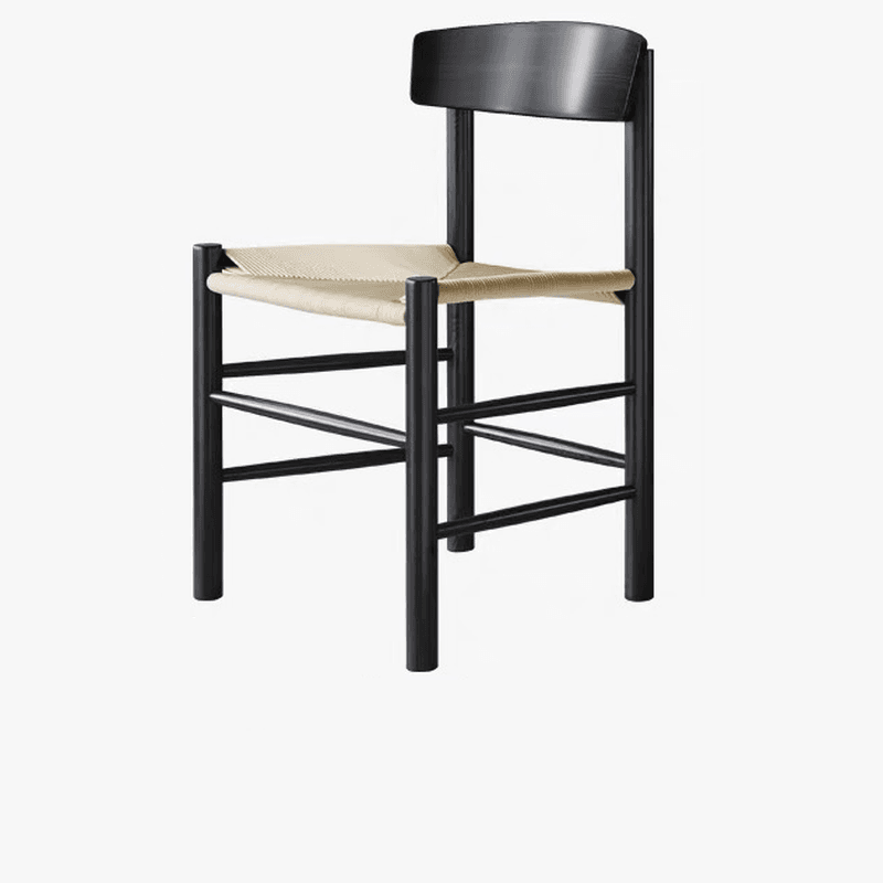 Retro Rounded Slate Dining Table Set with Stump Base, Fixed Mechanism, Unfinished Top thumbnail 3