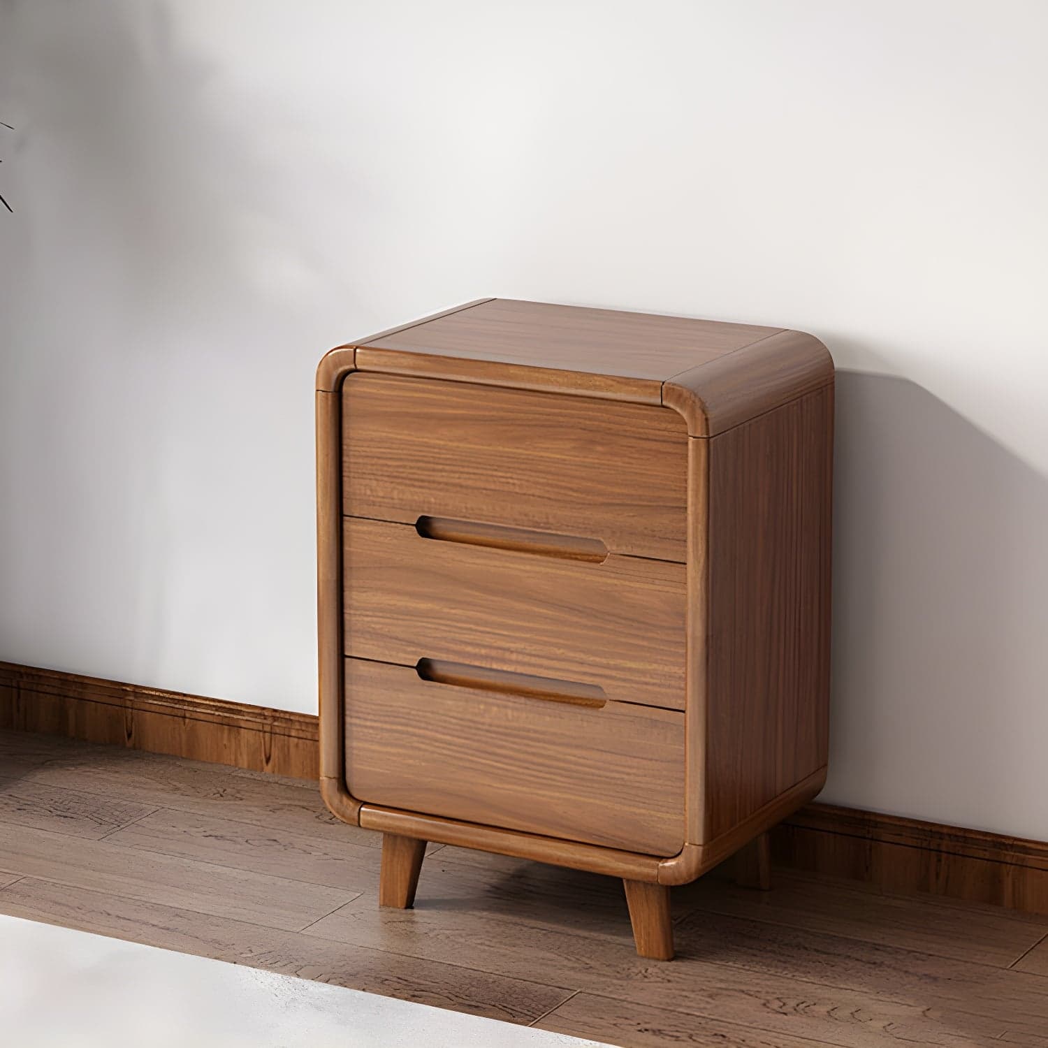 Modern Solid Wood Dresser with Narrow Profile and Drawers in Natural Finish thumbnail 4