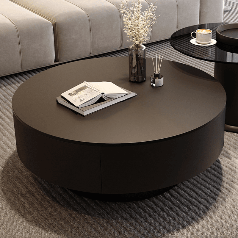 Orbicular Nested Board Game Coffee Table with 1 Drawer for Foyer thumbnail 1