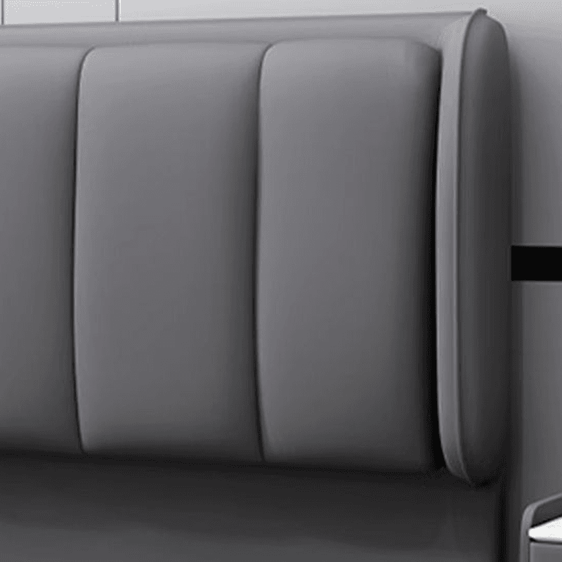 Simplistic Style Wingback Headboard in Lumber with No Distressing, Rectangular Shape for King/Queen/Full Bed, Featuring Sponge Upholstery Fill and Standard Height thumbnail 13