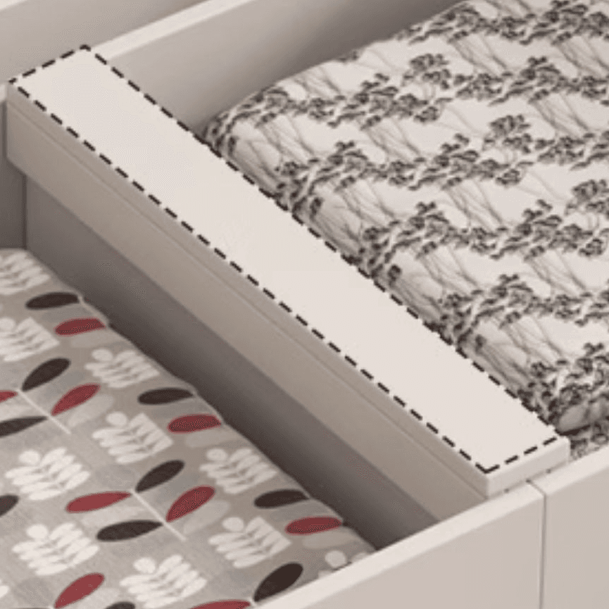Contemporary Storage Included Panel Bed with Leg and Natural Wood Slat for Bedroom thumbnail 8
