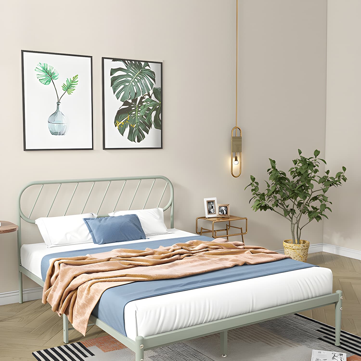 Modern Simple Style Open-Frame Panel with Metal Frame and Leg thumbnail 7