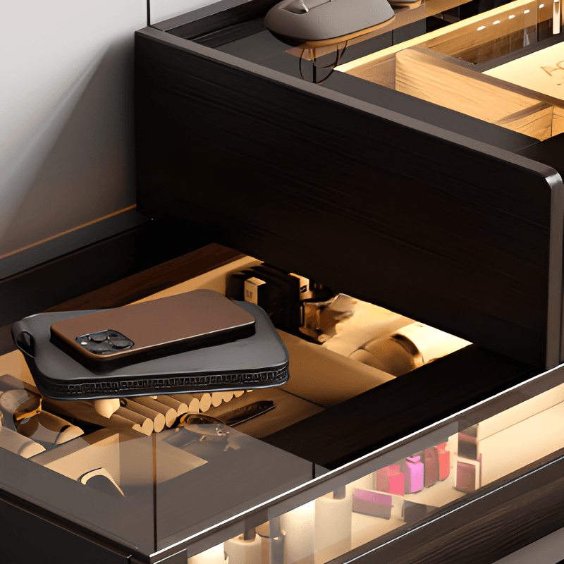 Multi-Purpose Vanity Set with Lighting, Scalable Telescopic Feature, Push-Pull, 2-in-1 Functionality, Adjustable Touch and Brightness thumbnail 6