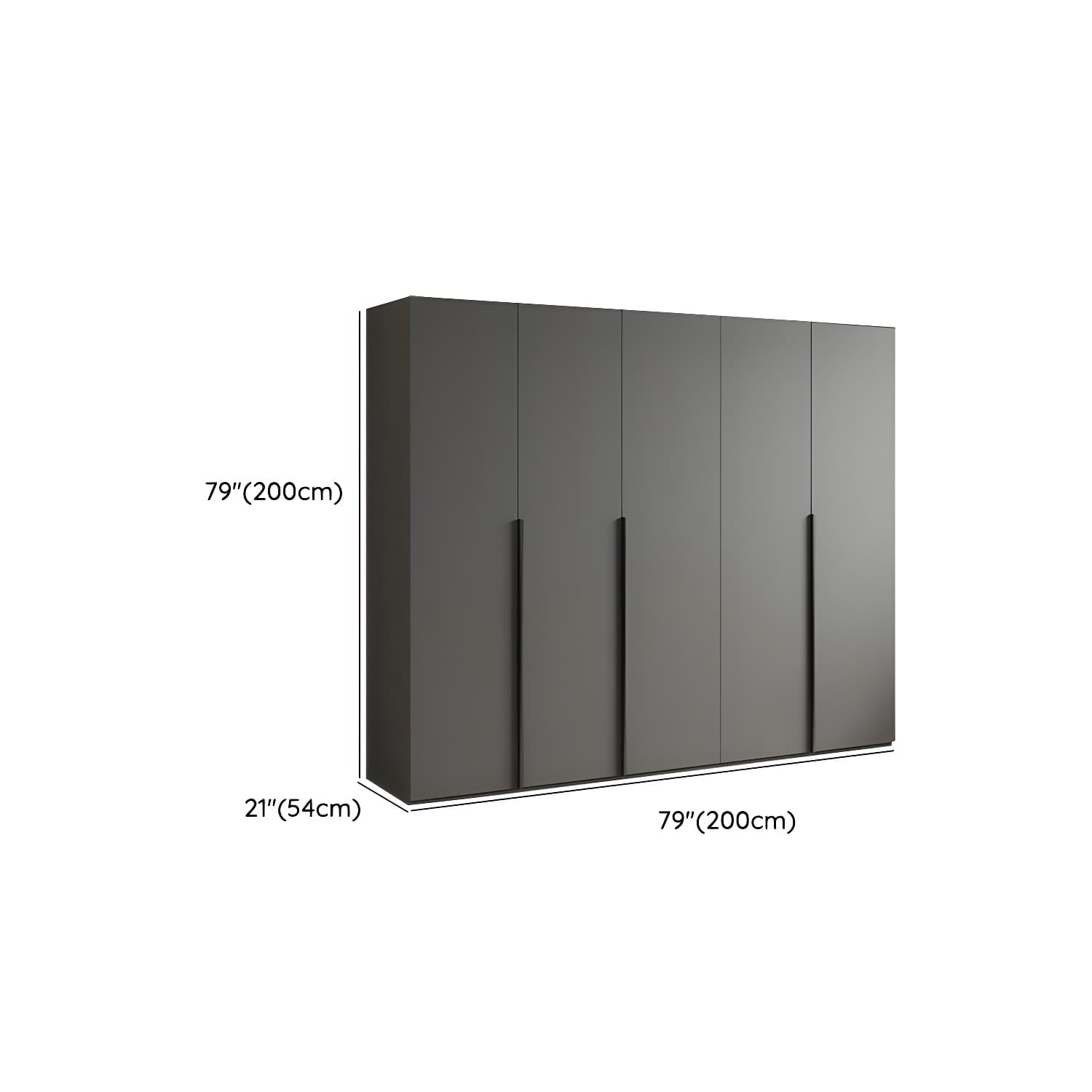 Modern Light Gray Wardrobe Closet Timber Soft Close Drawer Soft Close Door Interior Shelves thumbnail 15