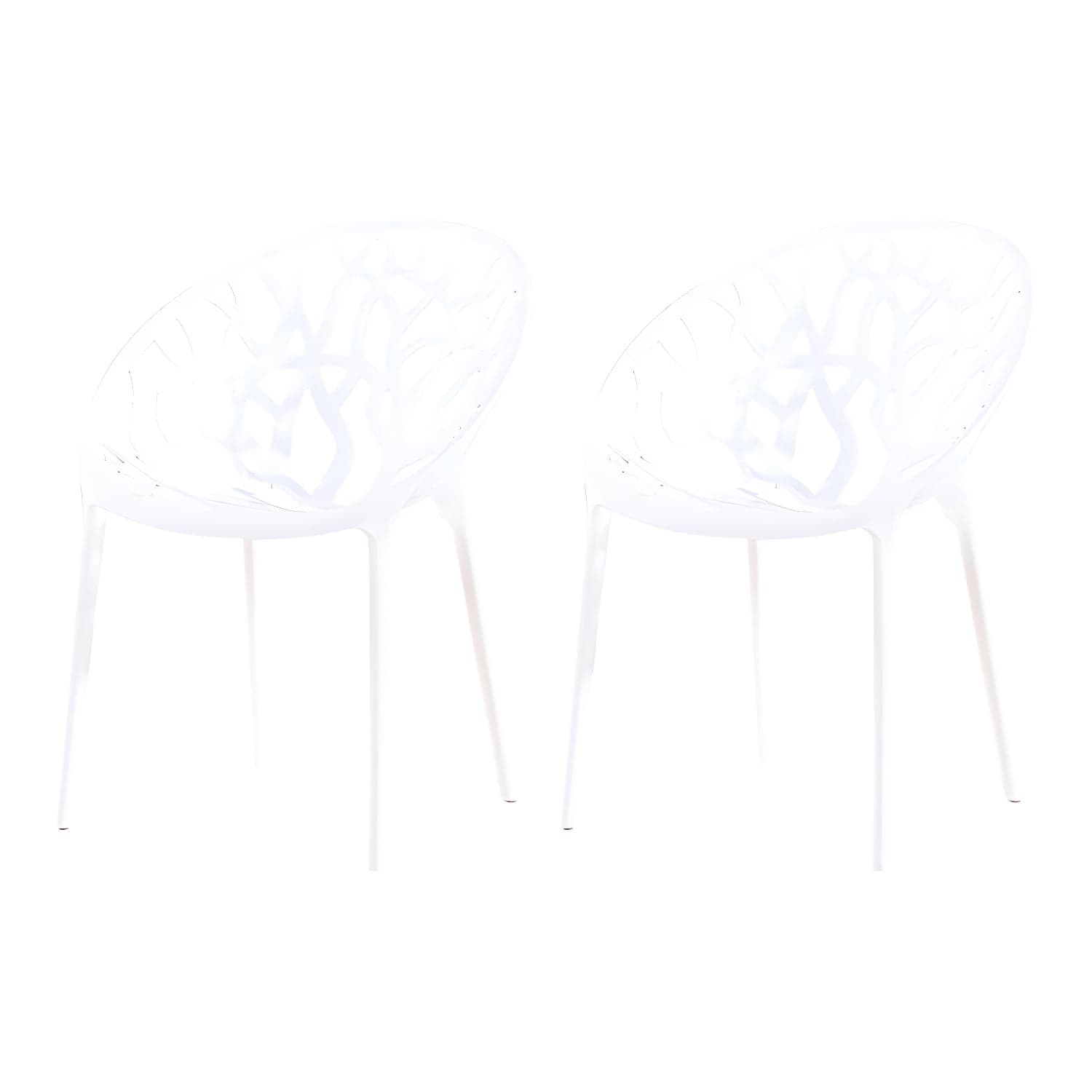 Contemporary Plastic Dining Room Chairs Armless Open Back Dining Side Chair for Restaurant thumbnail 7