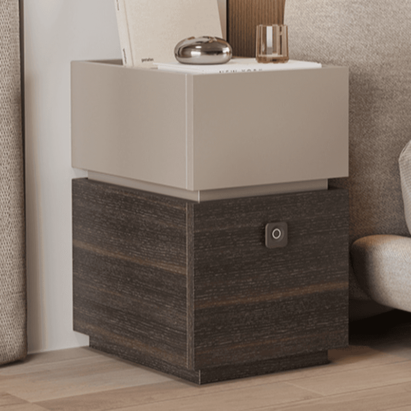 Organic Modern Nightstand With Drawer Organization featuring 2 Drawers and Composite Wood Countertop thumbnail 11