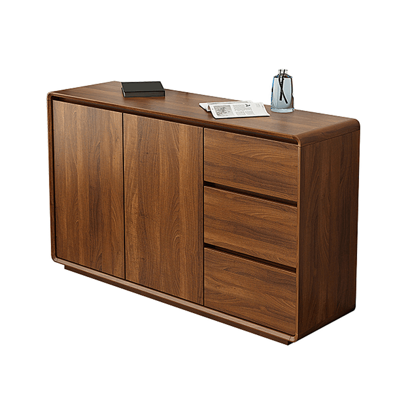 Ground Sideboard with 3 Drawers, Cupboard, Standard/Narrow Size, Timber Countertop, Adjustable Shelving, and 2 Doors/1 Door thumbnail 10
